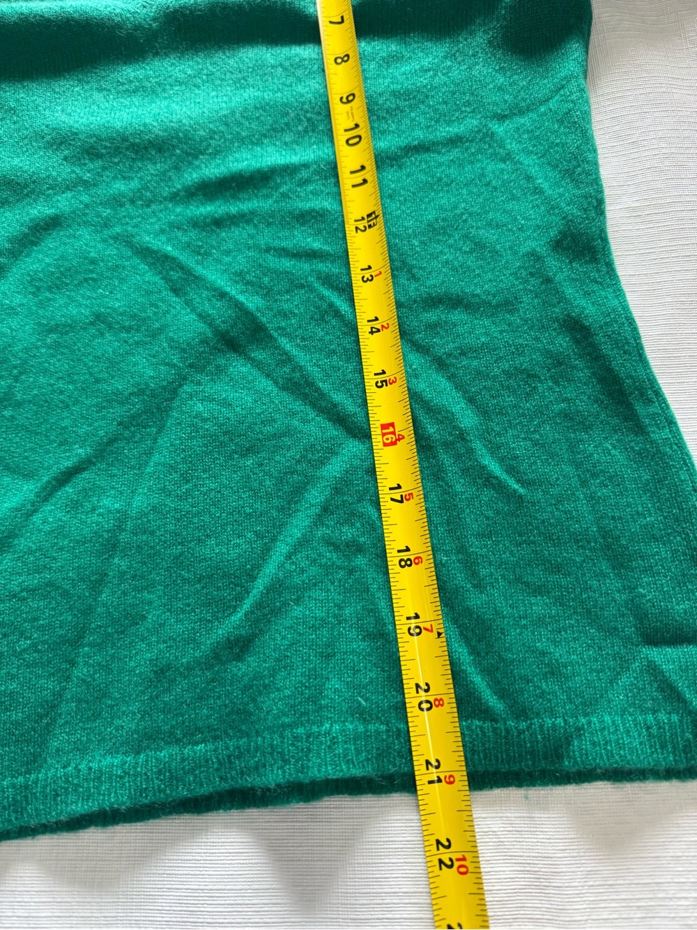 Ann Taylor Cashmere Sweater Green V-Neck Lightweight  size Small - Picture 4 of 5